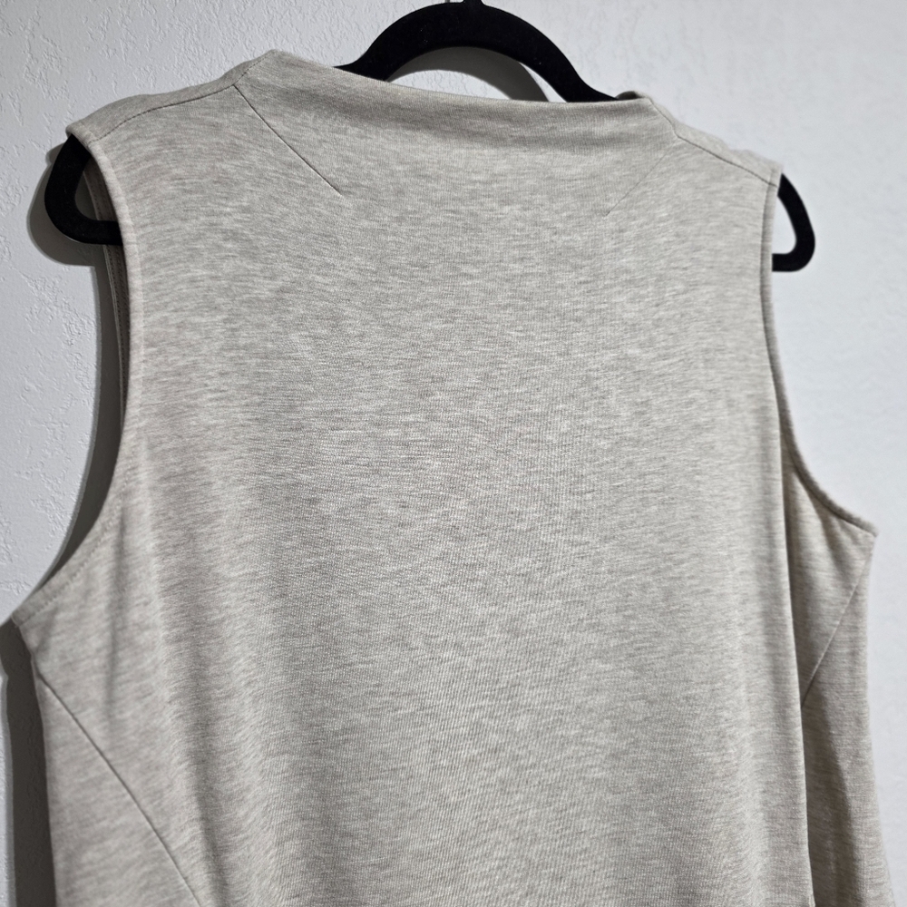 EUC J.JILL PURE JILL LUXE TENCEL MOCK NECK MAXI DRESS TAUPE SZ L - Picture 4 of 10